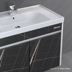 Shower Hazar 100 cm Banyo Dolabı Boy Dolaplı - Hazar
