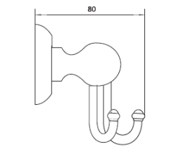 Csk Atlantis İkili Bornoz Askılık / Altın