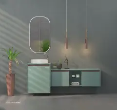 Shower Art 120+55 cm Banyo Dolabı Melisa