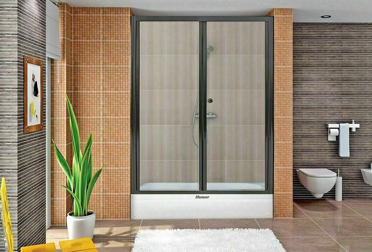 Shower Venüs 120 cm Tekne Üzeri 2 Hareketli Katlanır Kabin