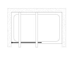 Shower Special 100 cm İki Duvar Arası Sabit Camlı Kabin