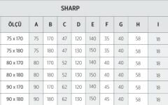 Shower Sharp Colorful 80x170 Bağımsız Küvet