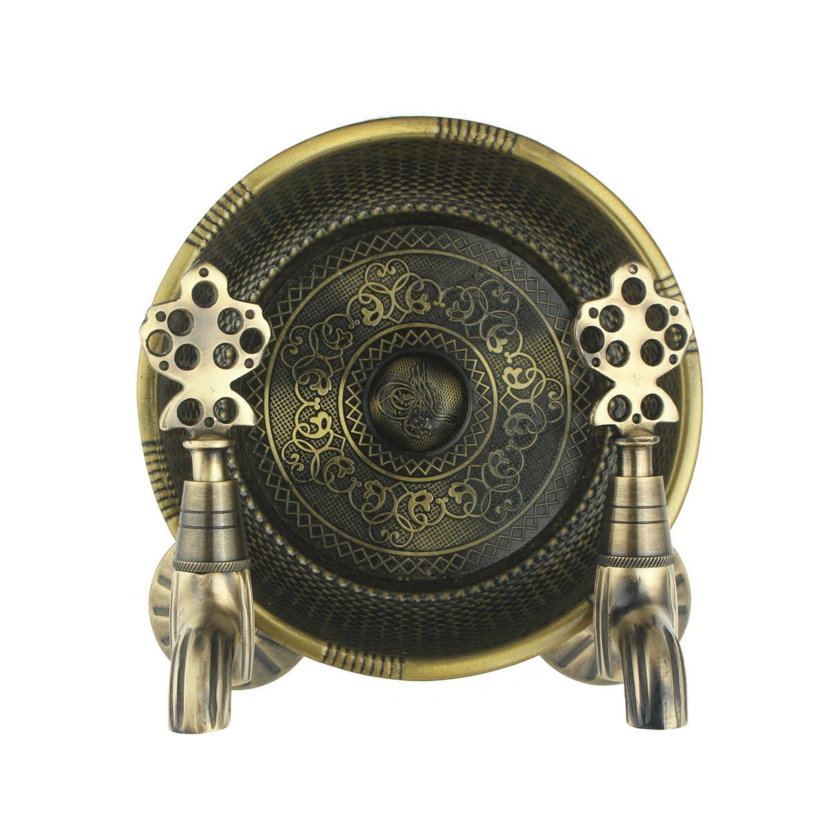 LPD Hamam Taslı İkili Osmanlı Musluğu Antik 1/2