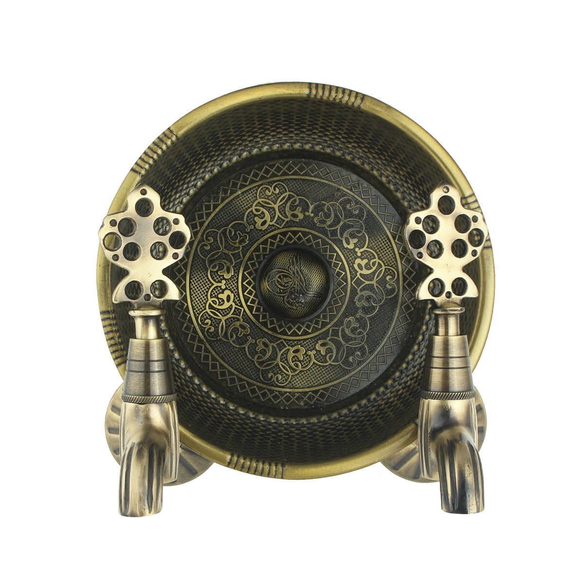 LPD Hamam Taslı İkili Osmanlı Musluğu Antik 1/2