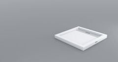 Shower 100x100 Drop Kare Monoblok Duş Teknesi (h:8 cm)