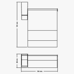 Csk Galaxy Kapaklı Tuvalet Kağıtlık Mat Siyah