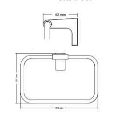 Csk Galaxy Halka Havluluk Mat Siyah