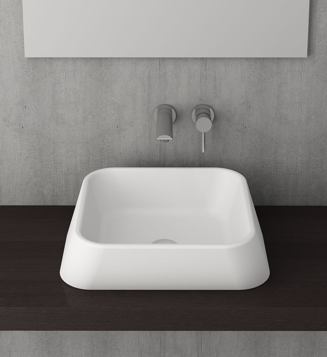 Bocchi Firenze Çanak Lavabo Mat Beyaz