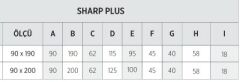 Shower Sharp Plus 92x202 Bağımsız Küvet