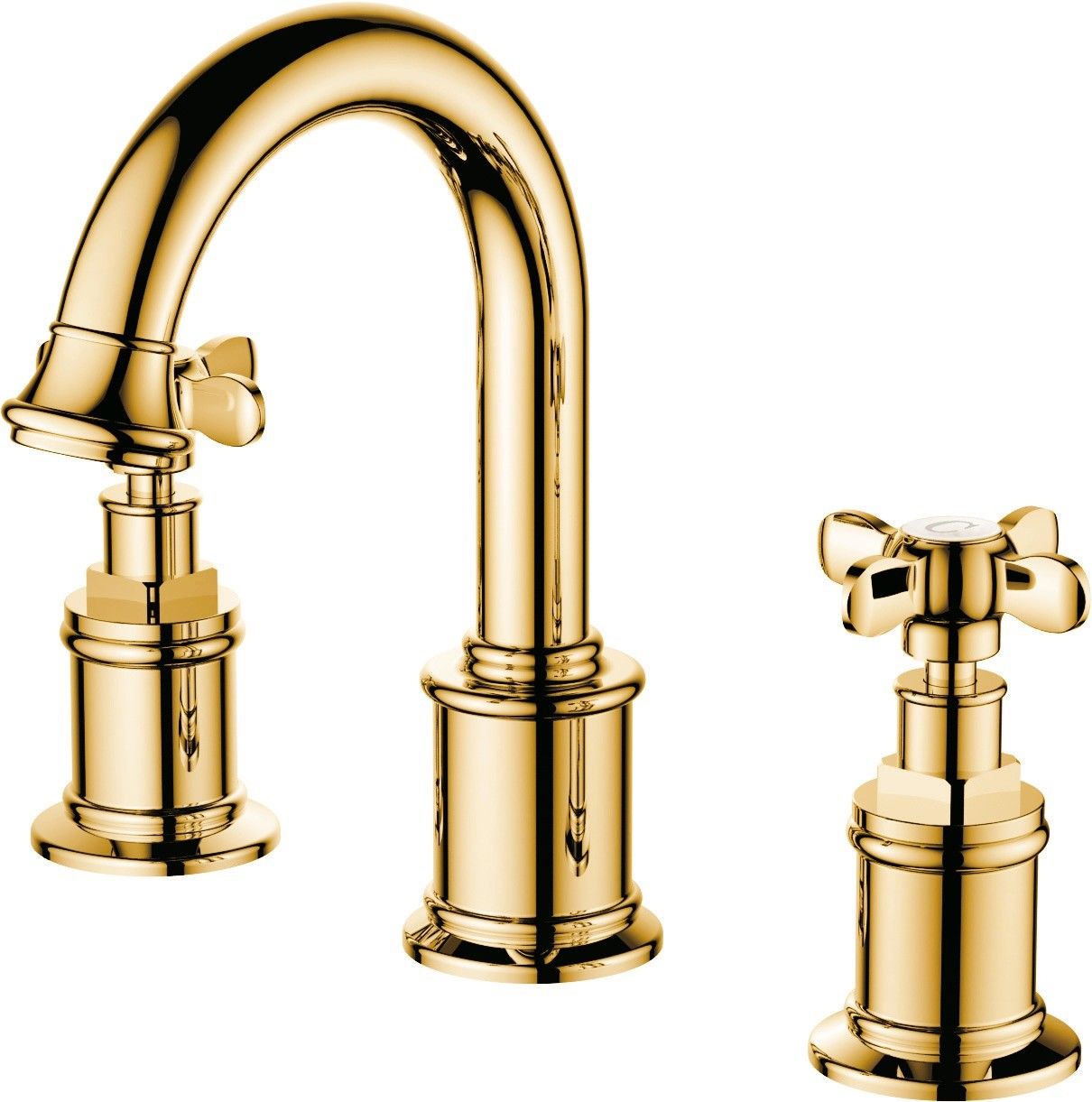 Kale Victorian Lavabo Bataryası Altın (3 Delikli Lavabo İçin)