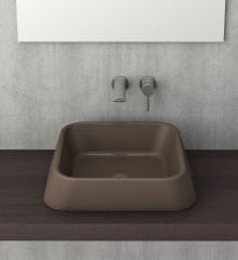 Bocchi Firenze Çanak Lavabo Mat Kahve