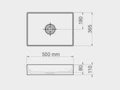 Esvit Lapino Floopy 50 cm Tezgah Üstü Lavabo