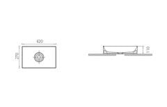 Esvit Lapino Floopy 42 cm Tezgah Üstü Lavabo