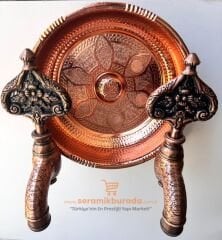 SB Hamam Taslı İkili Desenli Özel Osmanlı Musluğu Bakır