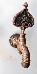 SB Hamam Taslı İkili Desenli Özel Osmanlı Musluğu Bakır