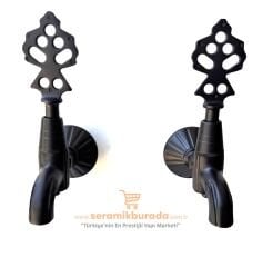 LPD İkili Osmanlı Musluk Siyah