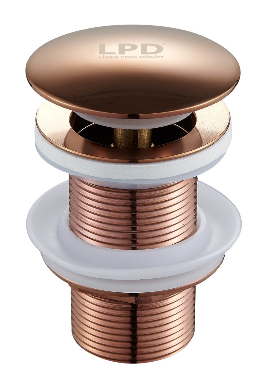 LPD BASMALI LAVABO SİFONU BAKIR (ROSE)