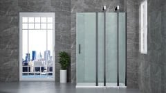Shower Special 70x100 1 Sabit 1 Açılır Yan Panelli, Ön Cephe Girişli, Dikdörtgen Kabin
