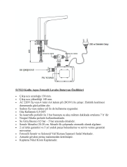 Newarc Aqua Fotoselli Lavabo Bataryası 517523