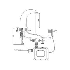 Newarc Elite Fotoselli Lavabo Bataryası 510523