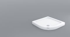 Shower 80x80 Frey Oval Slimblok Duş Teknesi (h:10 cm)