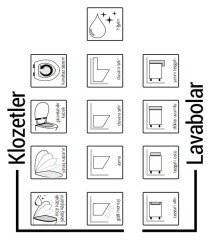 İDEVİT | GÖKKUŞAĞI LAVABO + YARIM AYAK (46x57)