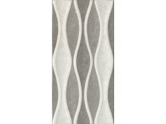 Kale | 30x60 Rp-8172 Verona Dalga Dekor Kemik-Gri