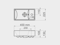 Esvit Lapino Minos 45 cm Mobilya Uyumlu Lavabo
