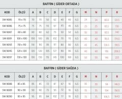 Shower 80x80 Baffin Oval Flat Duş Teknesi (h:7 cm)