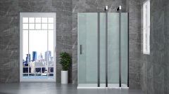 Shower Special 90x190 1 Sabit 1 Açılır Yan Panelli, Ön Cephe Girişli, Dikdörtgen Kabin
