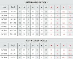 Shower 130x130 Baffin Oval Flat Duş Teknesi (h:7 cm)