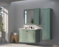 Shower Cristal 100 cm Banyo Dolabı (Kapaklı) Boy Dolaplı - Melisa
