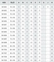 Shower Tuya 80x140 Dikdörtgen Oturmalı Küvet