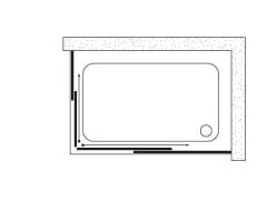 Shower Vega 70x100 2 Sabit -2 Çalışır Üstten Rulmanlı Sürgülü Kabin