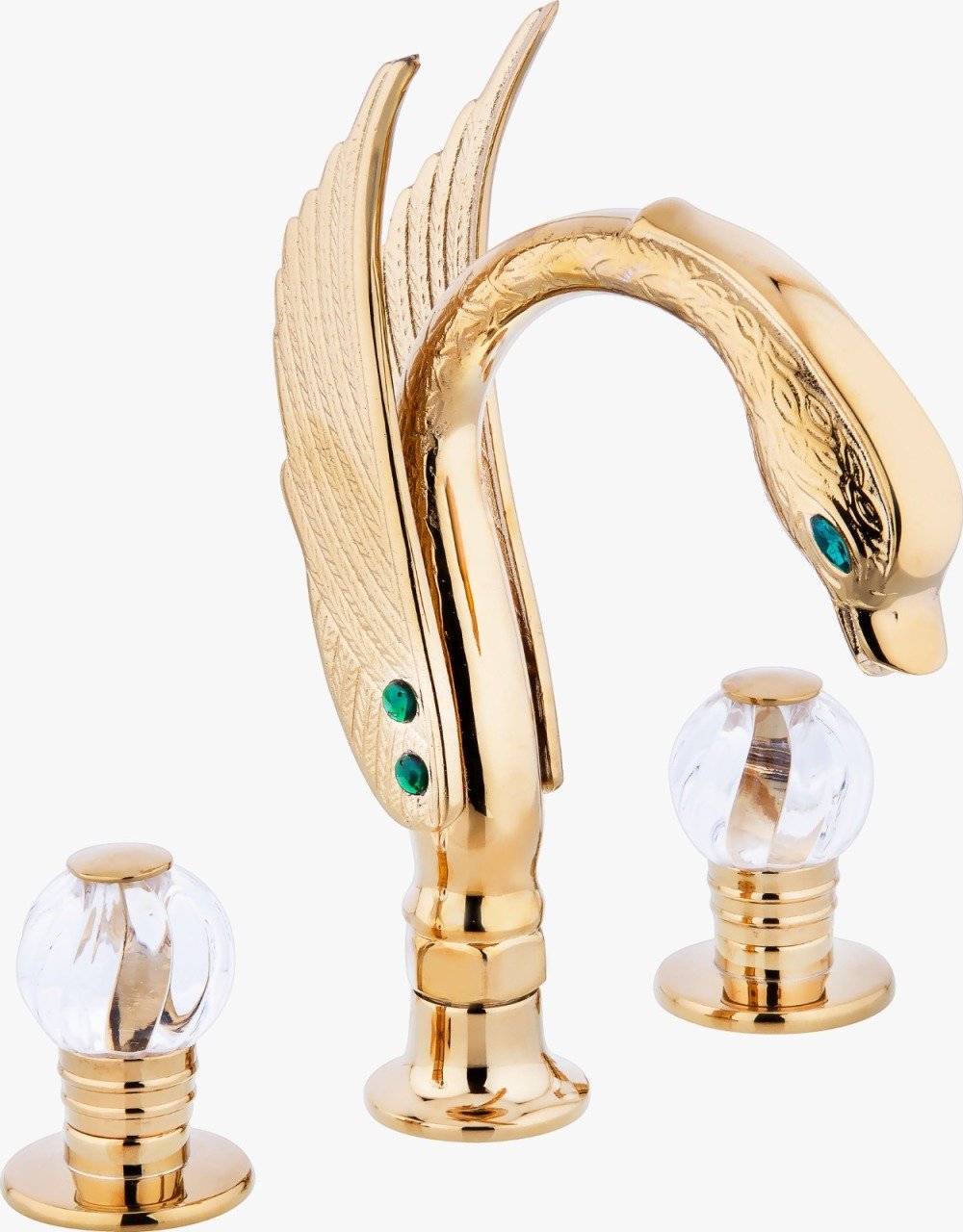 LPD Ördek 3 Delikli Lavabo Bataryası Gold