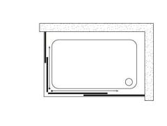 Shower Vega 70x110 2 Sabit -2 Çalışır Üstten Rulmanlı Sürgülü Kabin