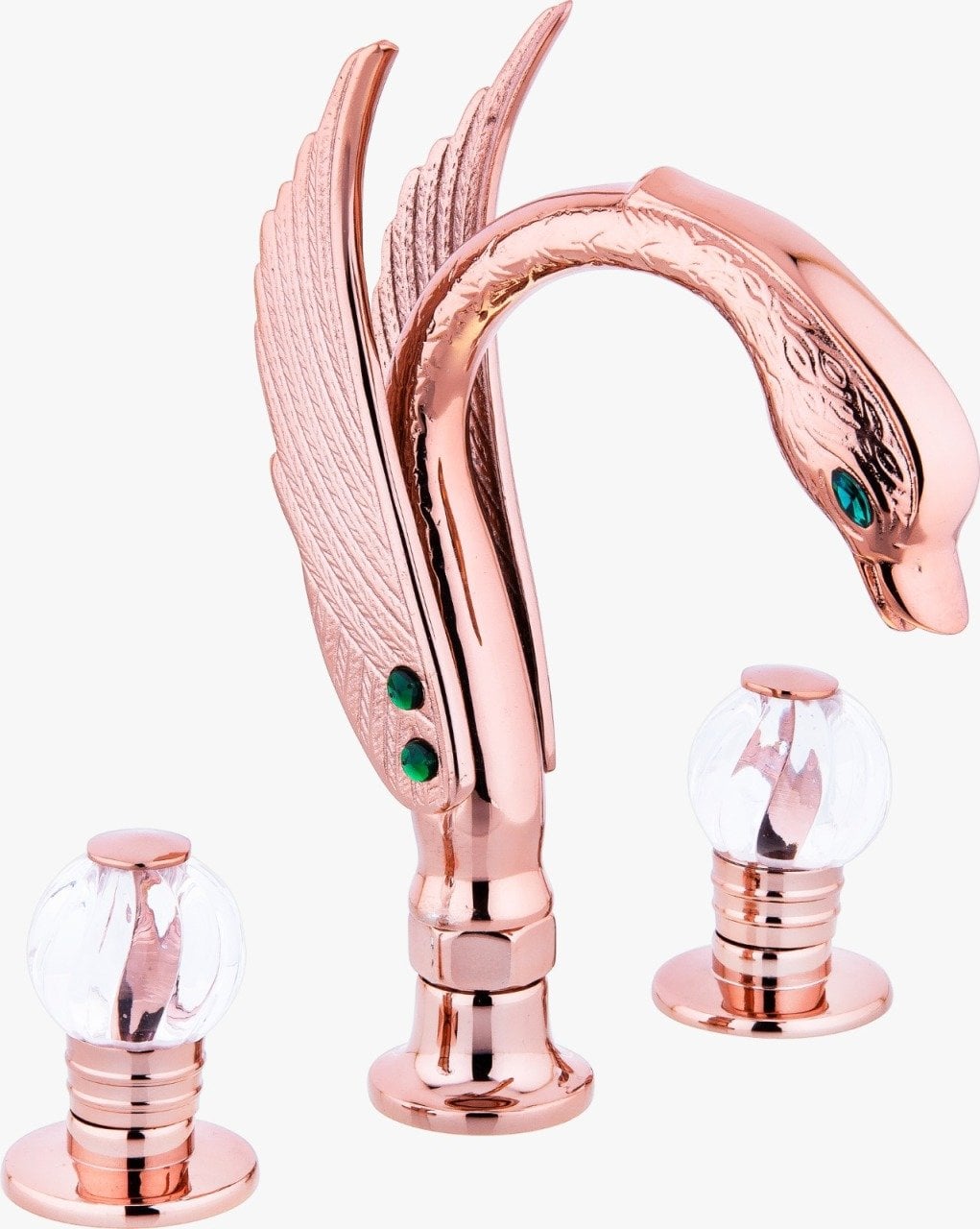 LPD Ördek 3 Delikli Lavabo Bataryası Rose Gold