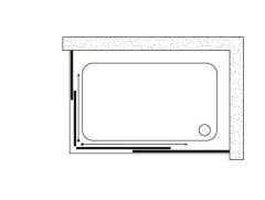 Shower Vega 70x120 2 Sabit -2 Çalışır Üstten Rulmanlı Sürgülü Kabin