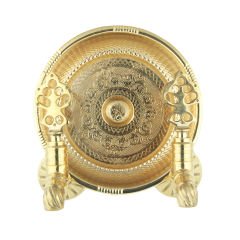 LPD Hamam Taslı İkili Sarıklı Osmanlı Musluğu Sarı 1/2