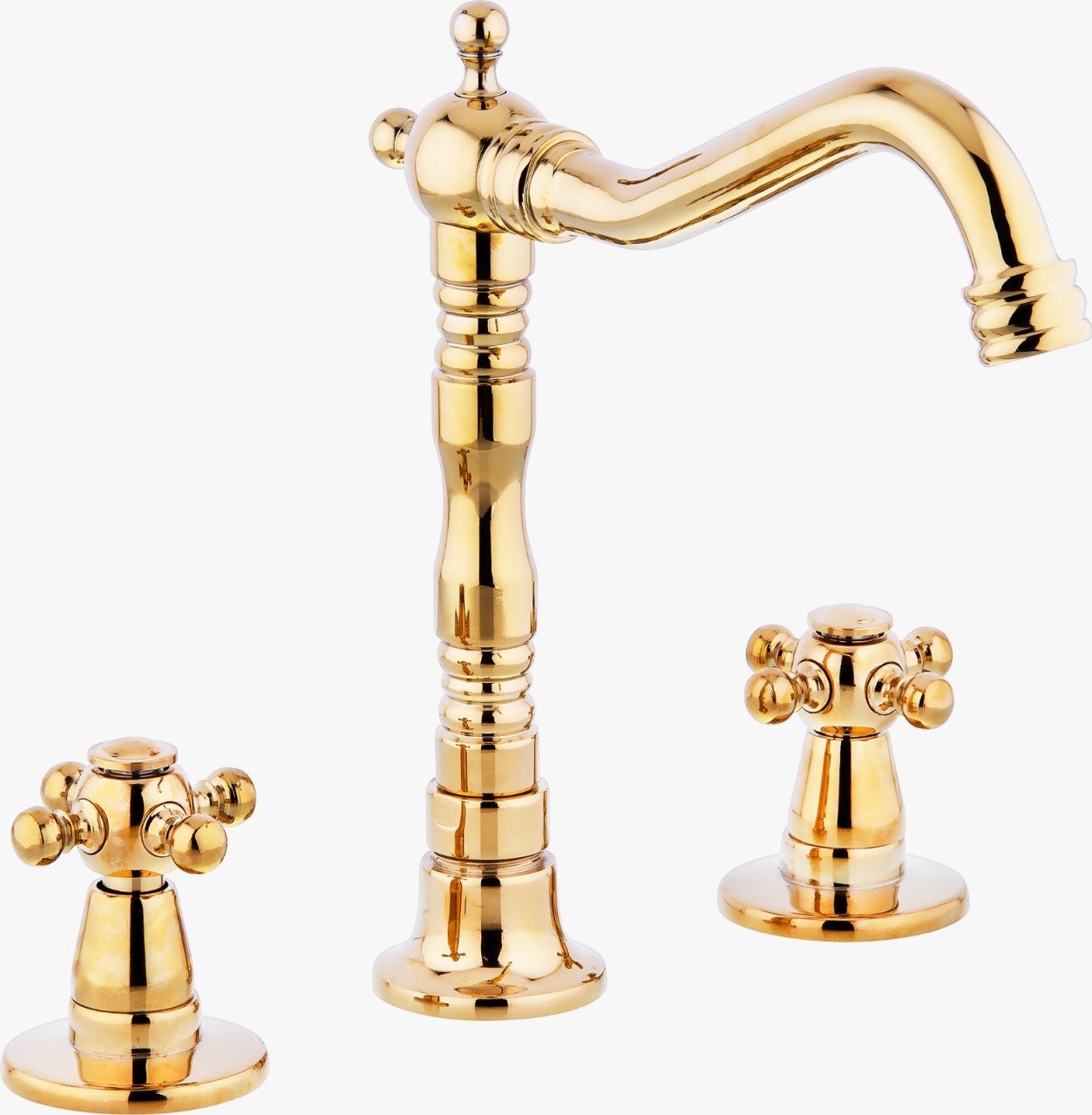 LPD Koç 3 Delikli Lavabo Bataryası Gold