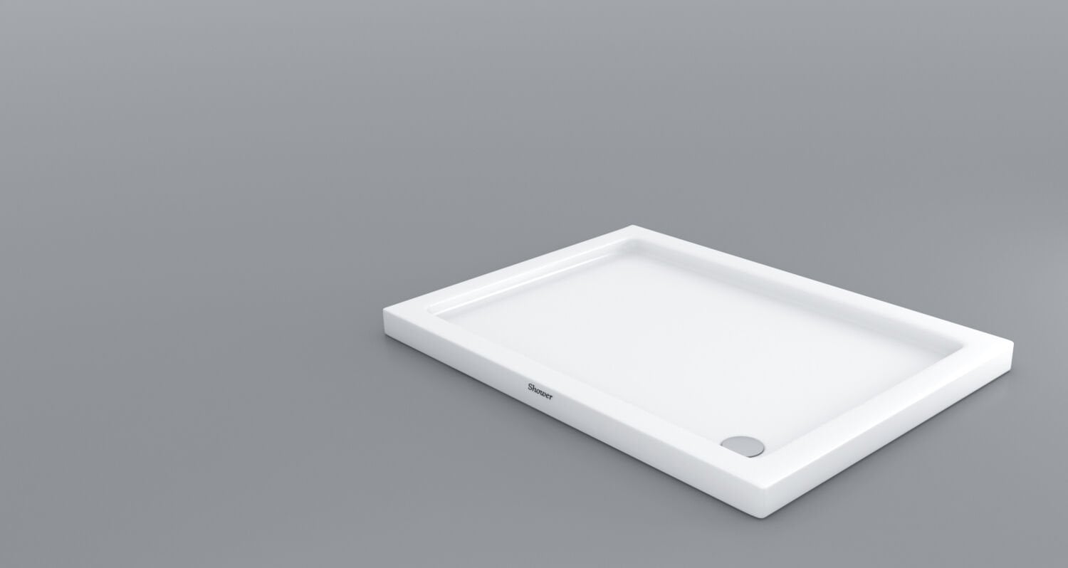 Shower 70x80 Rigel Dikdörtgen Flat Duş Teknesi (h:7 cm)