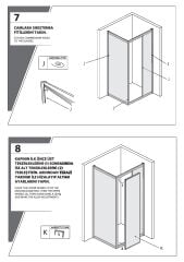 Shower Omen 90x90 Yan Panelli İçe Katlanır Kabin