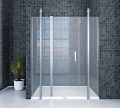 Shower Special 160 cm İki Duvar Arası 2 Sabit 1 Açılır Kabin