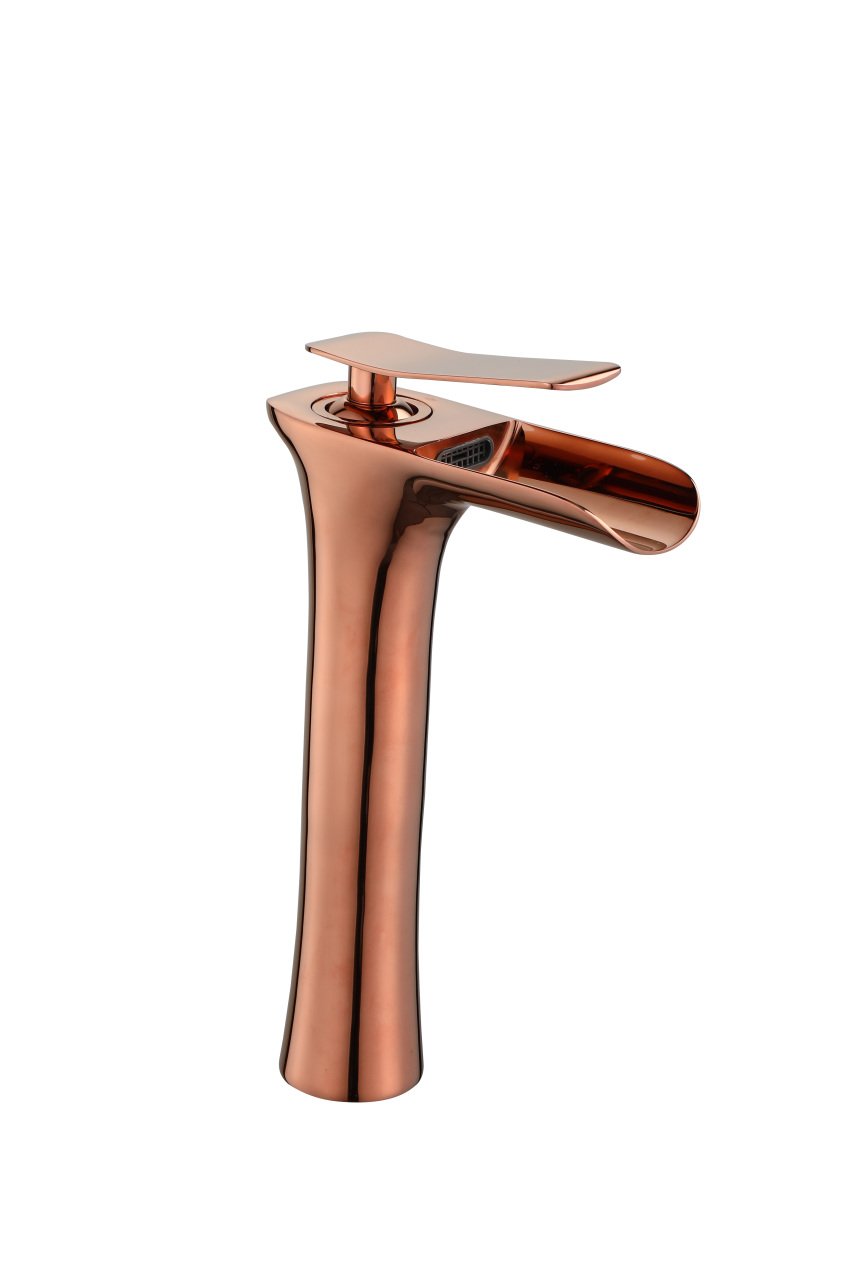 LPD Şelale Çanak Lavabo Bataryası PVD Rose Gold