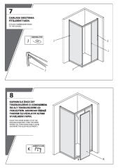 Shower Omen 100x100 Yan Panelli İçe Katlanır Kabin
