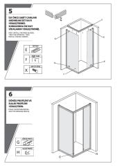 Shower Omen 100x100 Yan Panelli İçe Katlanır Kabin