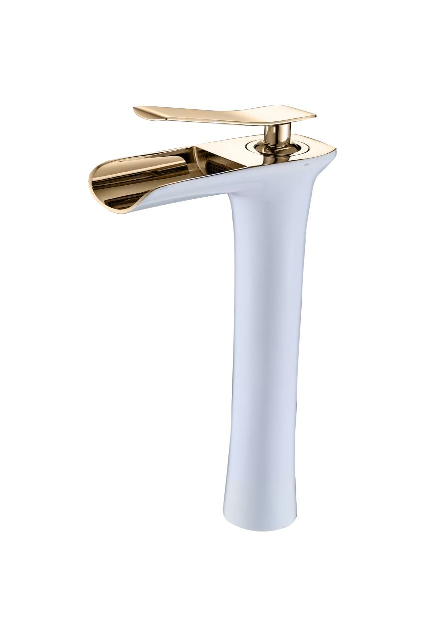 LPD Şelale Çanak Lavabo Bataryası Beyaz/Gold