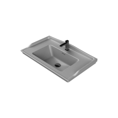 Turkuaz Kapadokya 65 cm Etajerli Lavabo