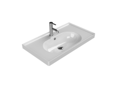 Turkuaz Arya 80 cm Etajerli Lavabo