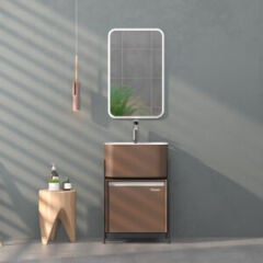 Shower İron 1 Banyo Dolabı Bakır